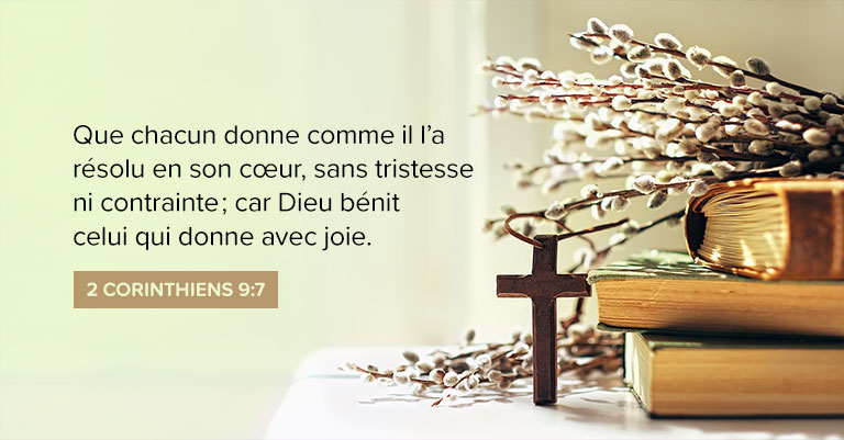Citation biblique 2 Corinthiens 9:7